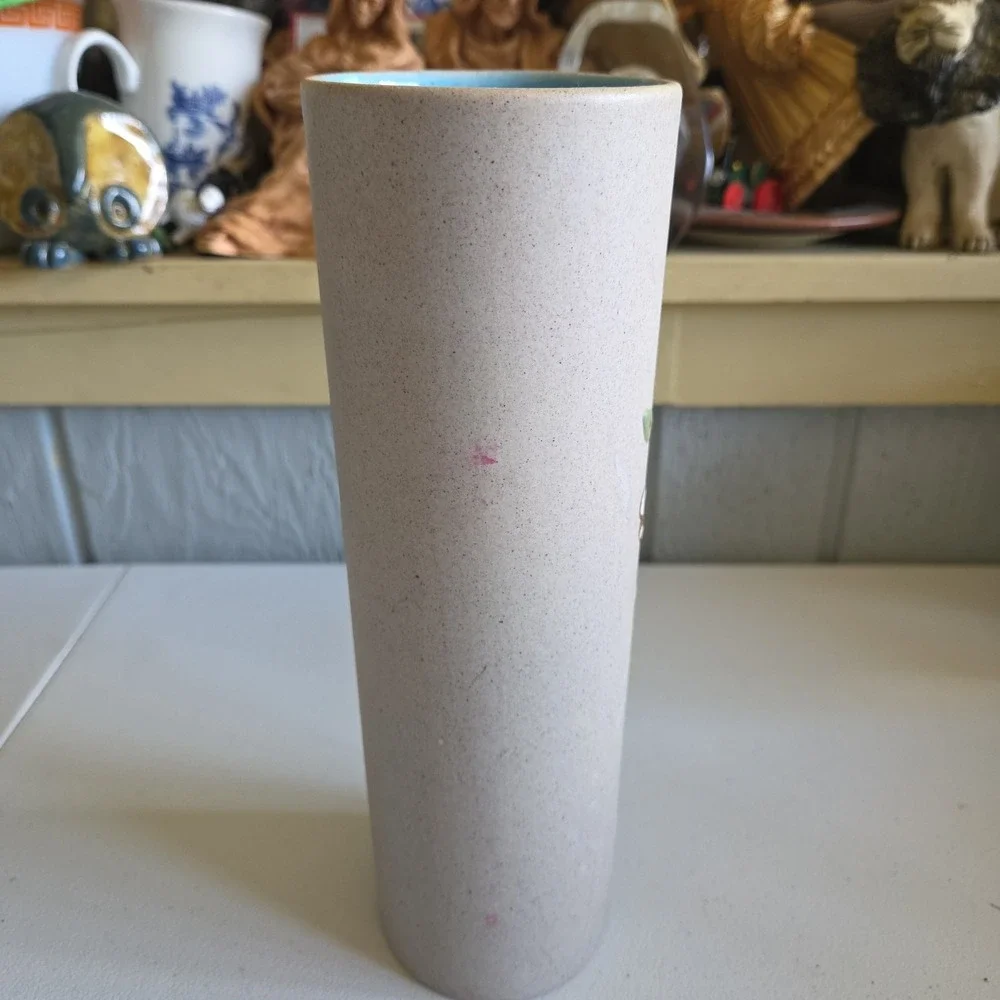PIGEON FORGE HandPainted Dogwood Floral Tall Pottery Vase